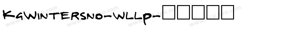 KgWintersno-wllP字体转换