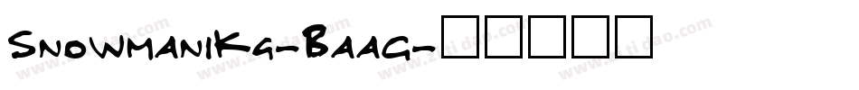 Snowman1Kg-BaaG字体转换