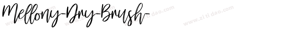 Mellony-Dry-Brush字体转换