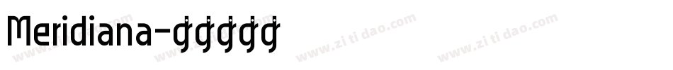 Meridiana字体转换
