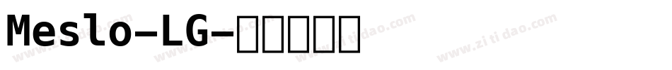 Meslo-LG字体转换