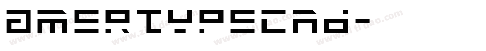 AmerTypeCnd字体转换