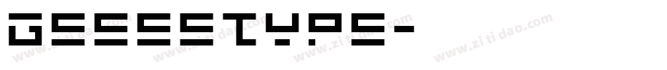 GeeeeType字体转换