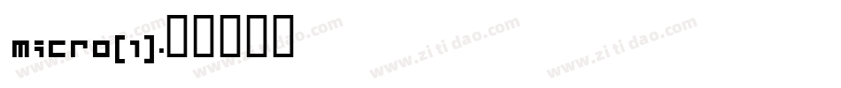 Micro(1)字体转换