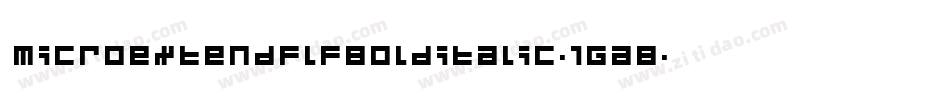 MicroextendflfBolditalic-1GaB字体转换