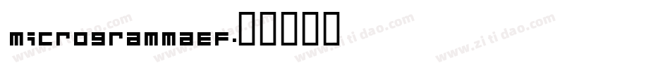 MicrogrammaEF字体转换