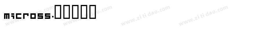 micross字体转换