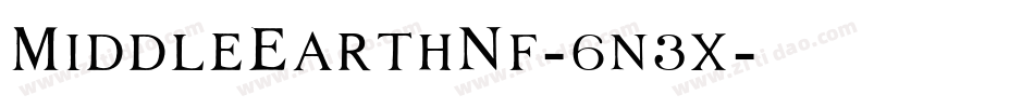 MiddleEarthNf-6n3x字体转换