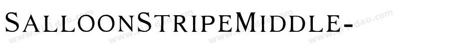 SalloonStripeMiddle字体转换