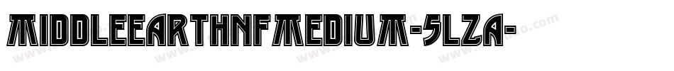 MiddleearthnfMedium-5lZa字体转换
