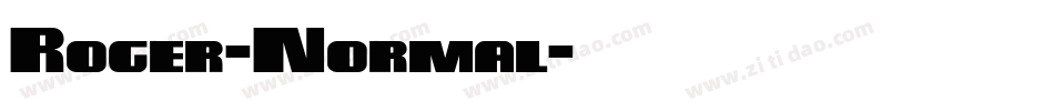 Roger-Normal字体转换