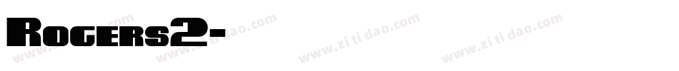 Rogers2字体转换