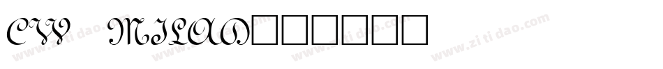 CW_MILAD字体转换