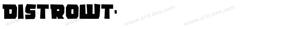 Distrowt字体转换