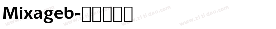 Mixageb字体转换