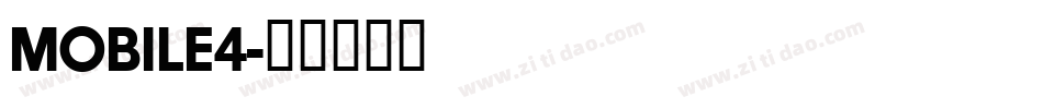 MOBILE4字体转换