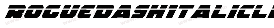 RoguedashItalicline-9Y6BL字体转换