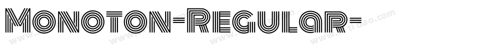 Monoton-Regular字体转换
