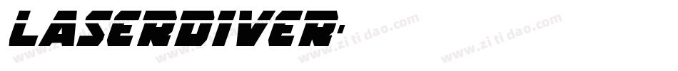 LASERDIVER字体转换