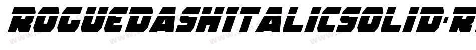 RoguedashItalicsolid-RpqAW字体转换
