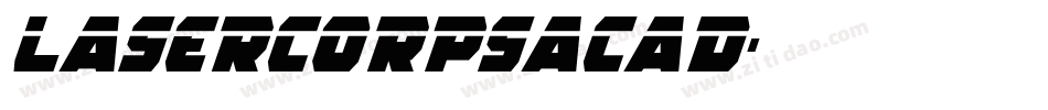 lasercorpsacad字体转换