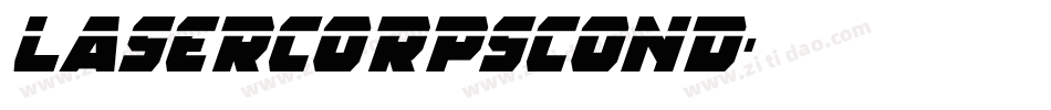 lasercorpscond字体转换