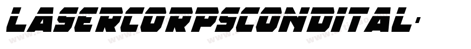 lasercorpscondital字体转换