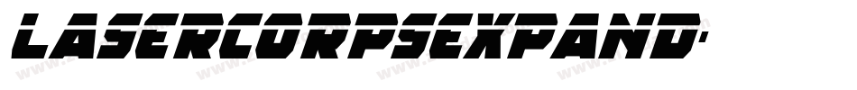 lasercorpsexpand字体转换