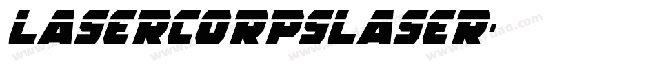 lasercorpslaser字体转换