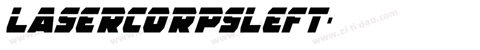 lasercorpsleft字体转换