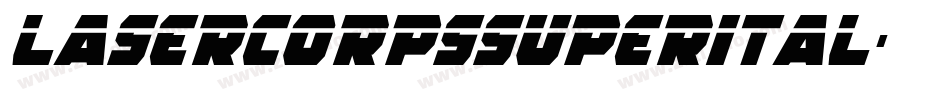 lasercorpssuperital字体转换