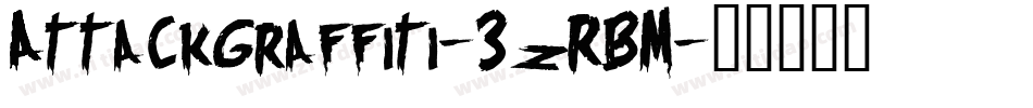 AttackGraffiti-3zRBM字体转换
