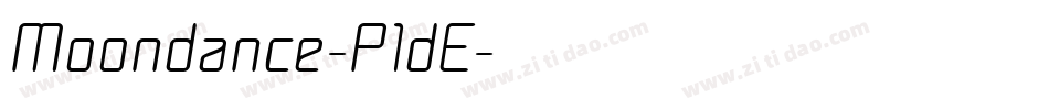 Moondance-P1dE字体转换