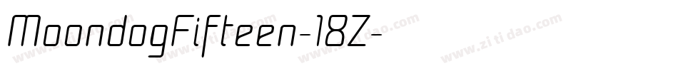 MoondogFifteen-18Z字体转换
