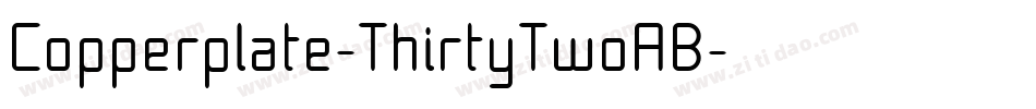 Copperplate-ThirtyTwoAB字体转换