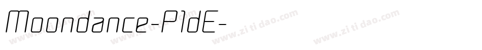 Moondance-P1dE字体转换