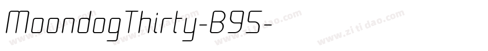 MoondogThirty-B95字体转换