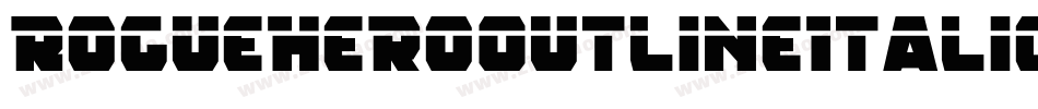 RogueHeroOutlineItalic-8MM9z字体转换