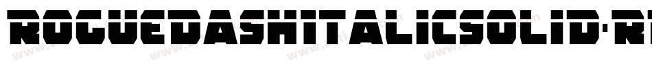 RoguedashItalicsolid-RpqAW字体转换