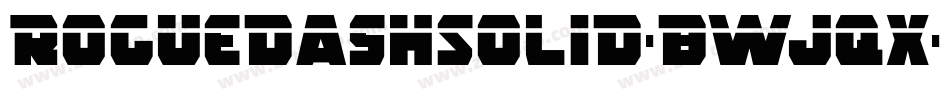 RoguedashSolid-BWjqx字体转换