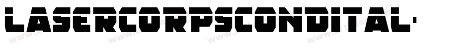 lasercorpscondital字体转换