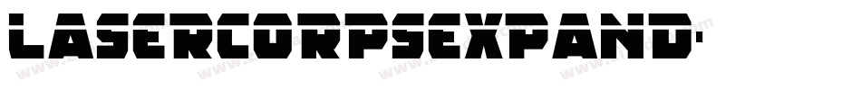 lasercorpsexpand字体转换