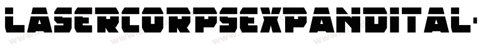 lasercorpsexpandital字体转换