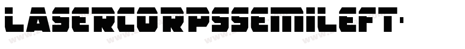 lasercorpssemileft字体转换