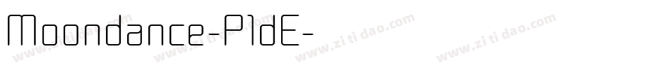 Moondance-P1dE字体转换