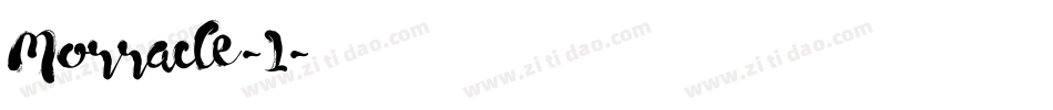 Morracle-1字体转换
