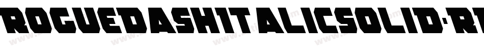 RoguedashItalicsolid-RpqAW字体转换