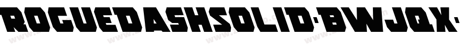 RoguedashSolid-BWjqx字体转换