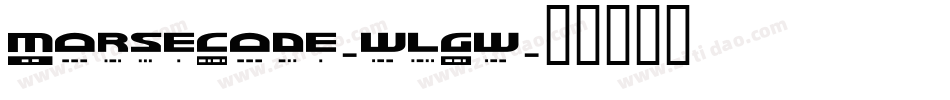 MorseCode-wlGw字体转换