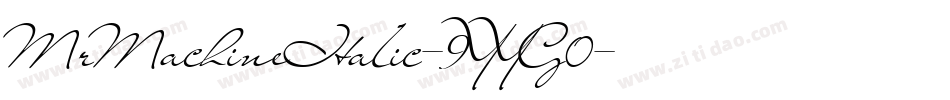 MrMachineItalic-9YYG0字体转换